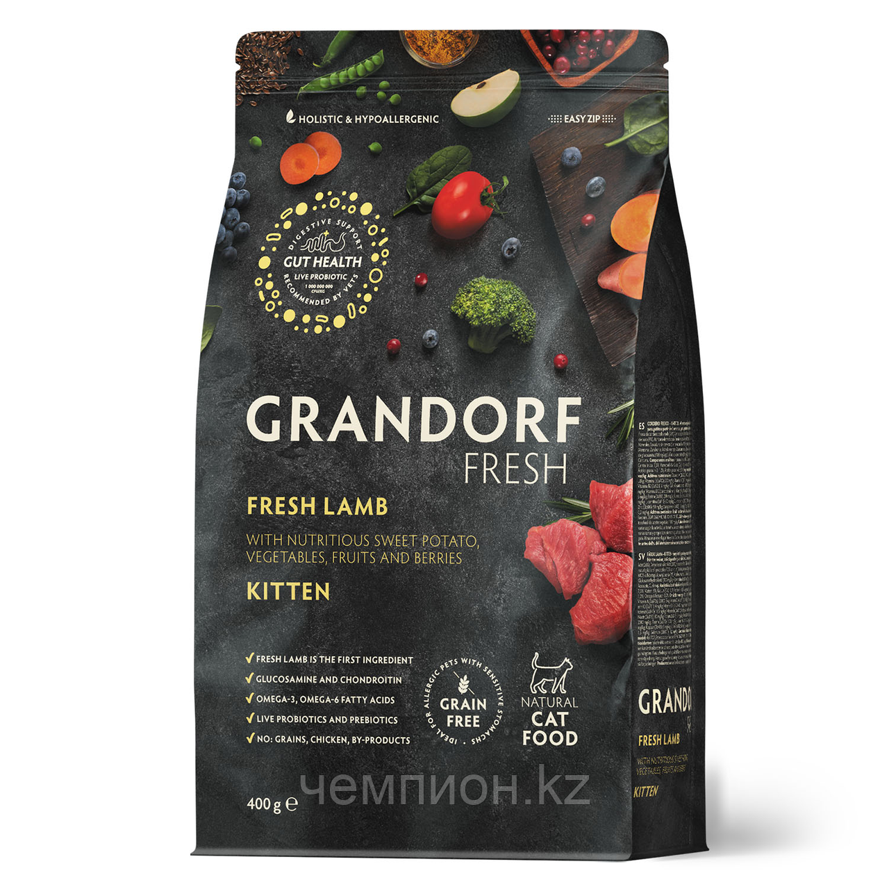 852512 GRANDORF FRESH Lamb & Potato Kitten - ягненок & батат для котят до 1 года уп. 400 гр
