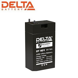 Аккумулятор Delta DT 401 (4V / 1Ah | Длина, мм 35 | Ширина, мм 22 | Высота, мм 64)