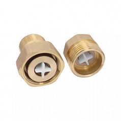 VR1145 Разъемный сгон-отсекатель 3/4 для расширительного бака Vieir/ Американка прямая 3/4" (80/1шт)