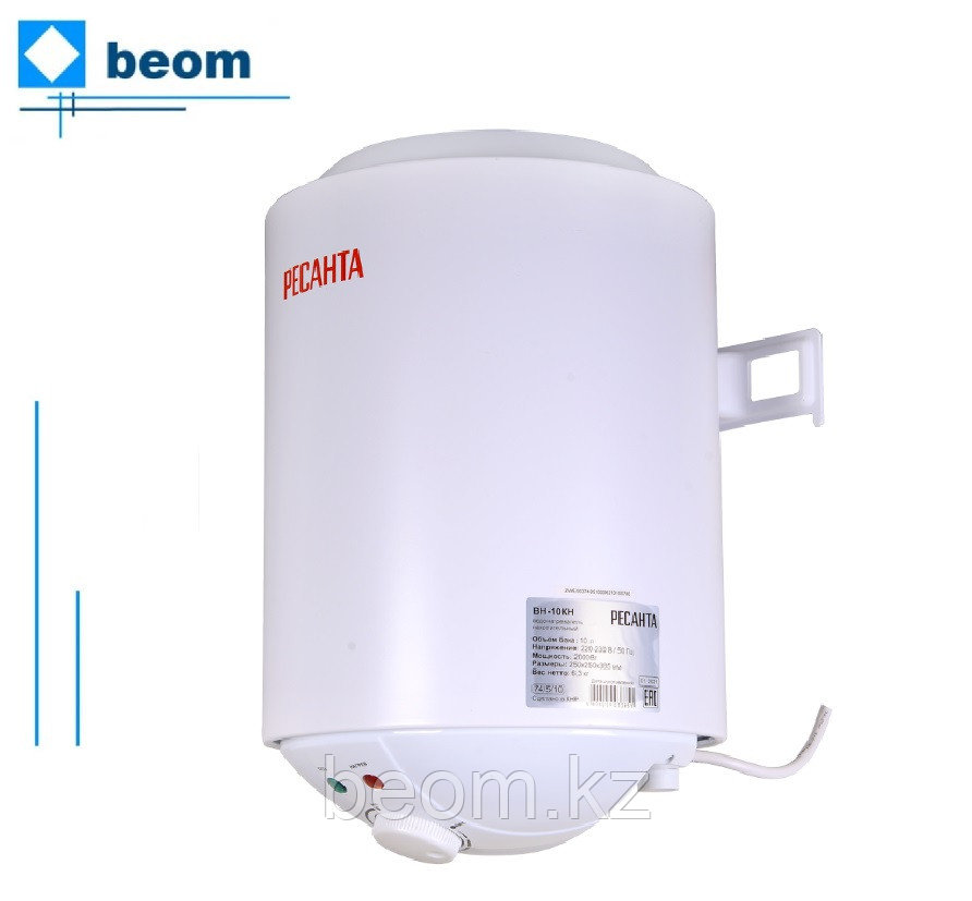 Водонагреватель ВН-10КН Ресанта 10л | 2кВт — Купить
