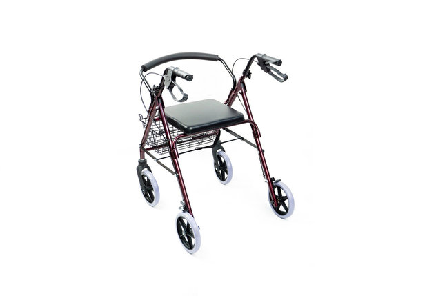 Ходунки-роллатор FS965LH, с сиденьем и корзиной для вещей, фото 2