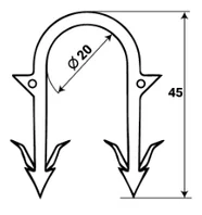 Скобы для такера 12-20 (500шт) VALTEC (теплый пол)