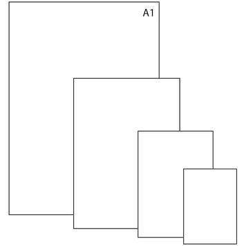 Ватман ГОЗНАК (бумага чертежная) А1, 610 х 860 мм, 200 г/м2, 100 шт/уп