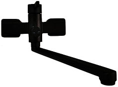 DV 26-7-PD-AB Смеситель ВДС длинный излив поворотный черный DIVIC