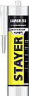 STAYER SUPER FIX, 280 мл, белый, суперсильный монтажный клей, Professional (41323)