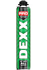 DEXX PRO, 750 мл, пистолетная, всесезонная, выход до 30 л, монтажная пена (41126)