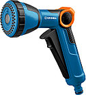 GRINDA X-S, с регулятором напора, душевой, 4 режима, курок спереди, двухкомпонентный, поливочный пистолет,