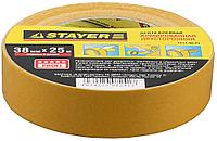STAYER 38 мм, 25 м, на тканевой основе, двухсторонняя клейкая лента, Professional (1217-38-25)