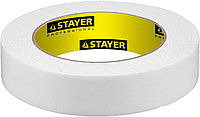 STAYER 25 мм, 5 м, белая, на вспененной основе, двухсторонняя клейкая лента, Professional (12231-25-05)
