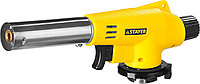 STAYER MaxTerm MG200, 1300°C, газовая горелка с пьезоподжигом на баллон с цанговым соединением (55584)