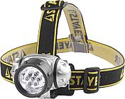 STAYER TOPLight, 7 LED, 3 AAA, налобный фонарь (56572)