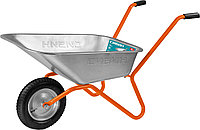 СИБИН СТ-11, 65 л, 90 кг, одноколесная, пневматические колеса, садовая тачка (39908)