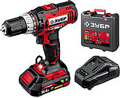 ЗУБР С1, 14.4 В, 35 Н·м, 1 АКБ (2 А·ч), дрель-шуруповерт, кейс (ДШЛ-145-21)