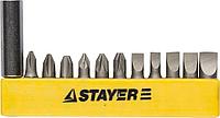 STAYER 12 шт, набор бит с адаптером (2609-H12)