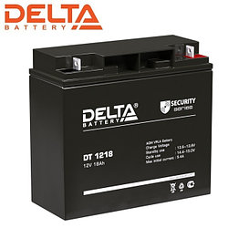 Аккумулятор Delta DT 1218 (12V / 18Ah | Длина, мм 181 | Ширина, мм 76 | Высота, мм 168)