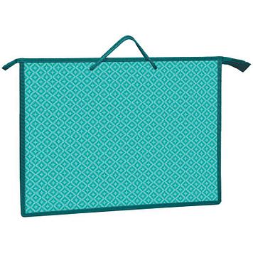 Папка для чертежей и рисунков ArtSpace "Бирюзовый паттерн" А3, пластик, на молнии, бирюзовая