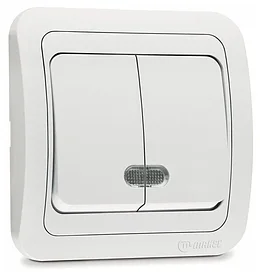 Выключатель двойной внутренний Mimoza 22023