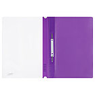 Папка-скоросшиватель пластик. перф. СТАММ А4, 180мкм, фиолетовая с прозр. верхом, фото 2