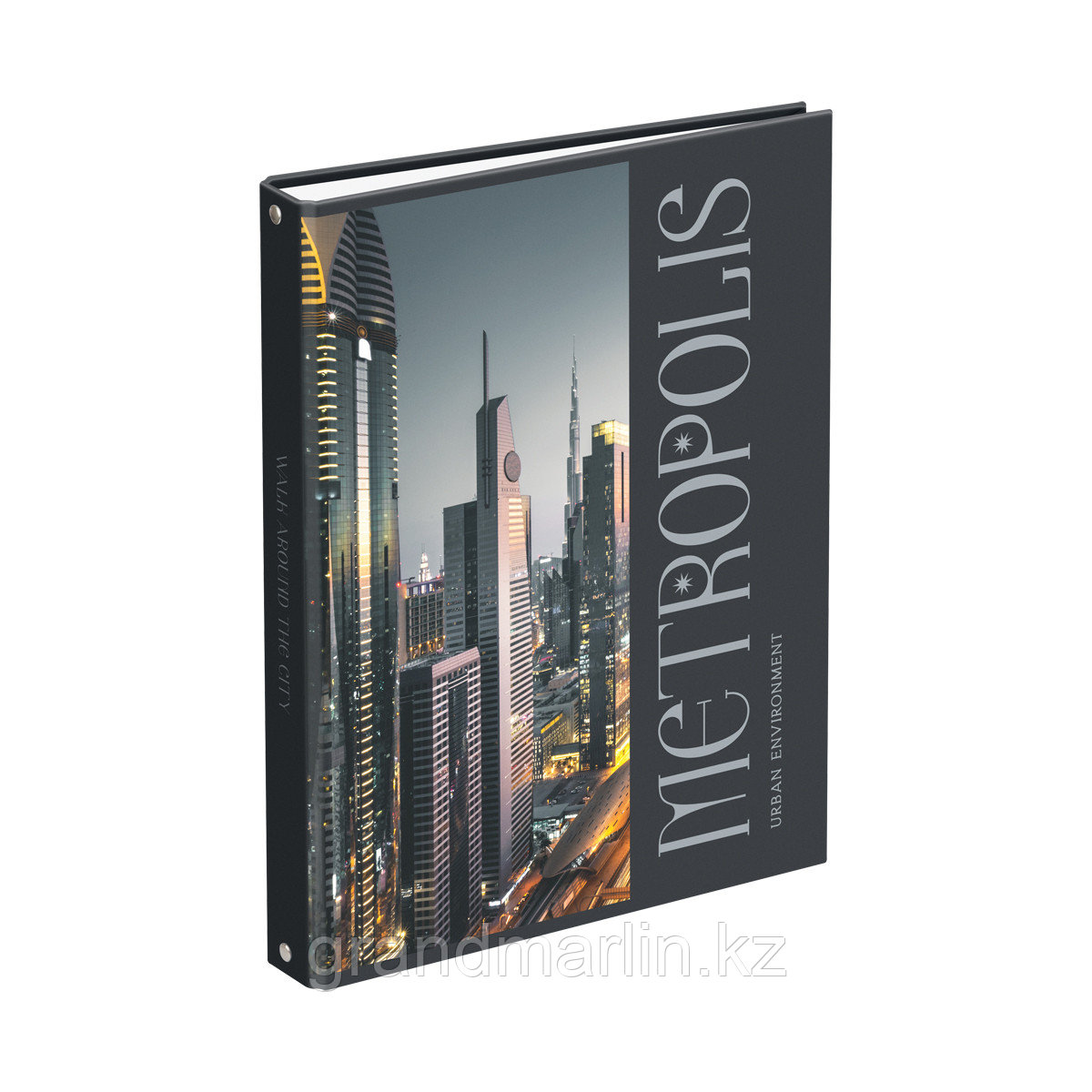 Тетрадь на кольцах А4, 160л., BG "Мегаполис", матовая ламинация, фото 1