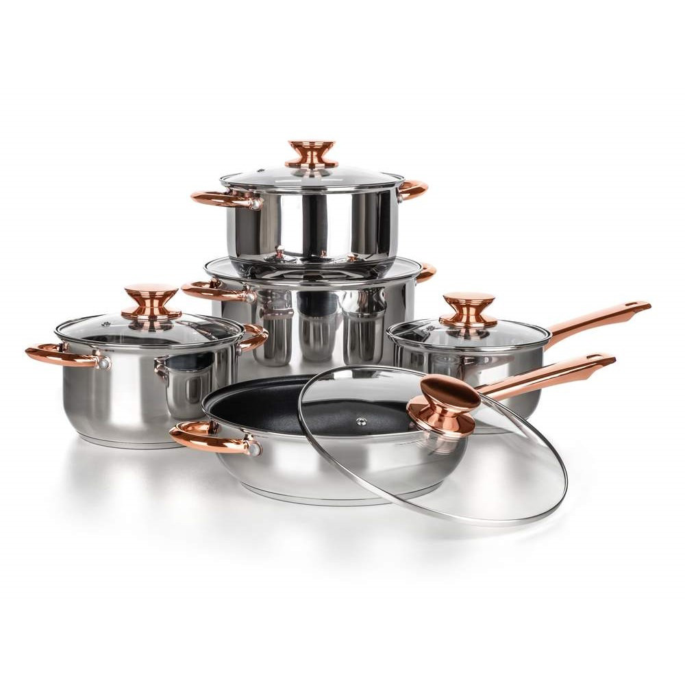 BANQUET Swing Copper 48727030/A26376 Набор посуды из нержавкющей стали 10 предметов