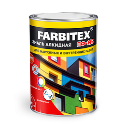 Эмаль алкидная ПФ-115 белый 0,4кг FARBITEX