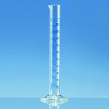 Мерные цилиндры BRAND, боросиликатное стекло 3.3, высокая форма, класс А, синяя градуировка