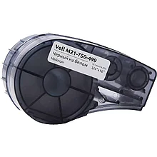 Картридж  для BRADY M21-750-499 лента нейлоновая, 19.1mm/4.9m, черный на белом (Дубликат)