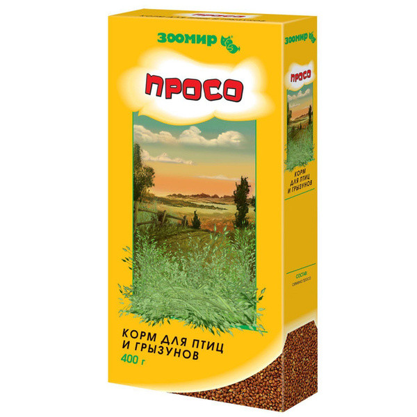 Просо для птиц и грызунов Зоомир, 400 г, фото 1