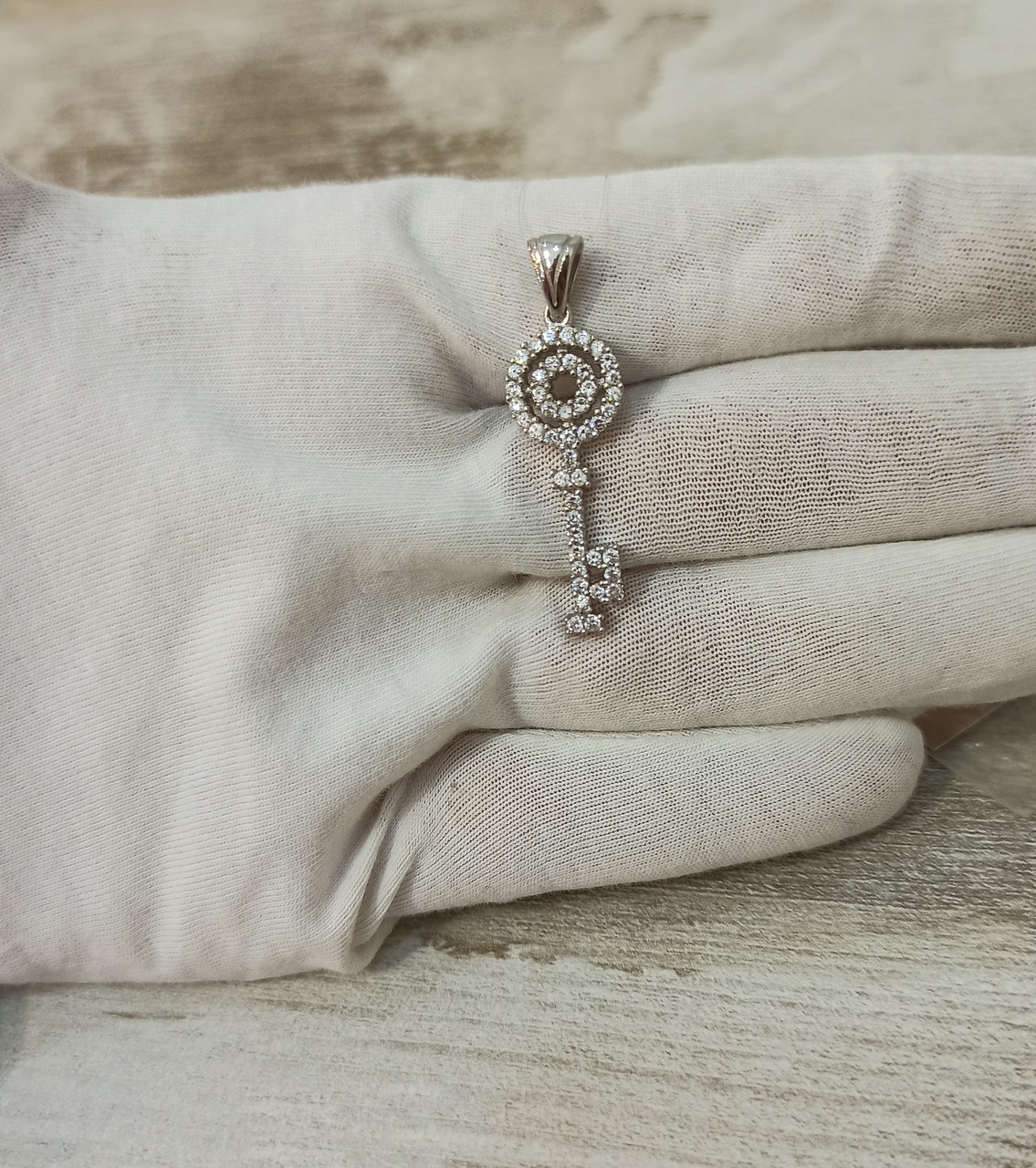 Подвеска "Ключик" / цирконий ( пр. Абая 141 ), фото 1