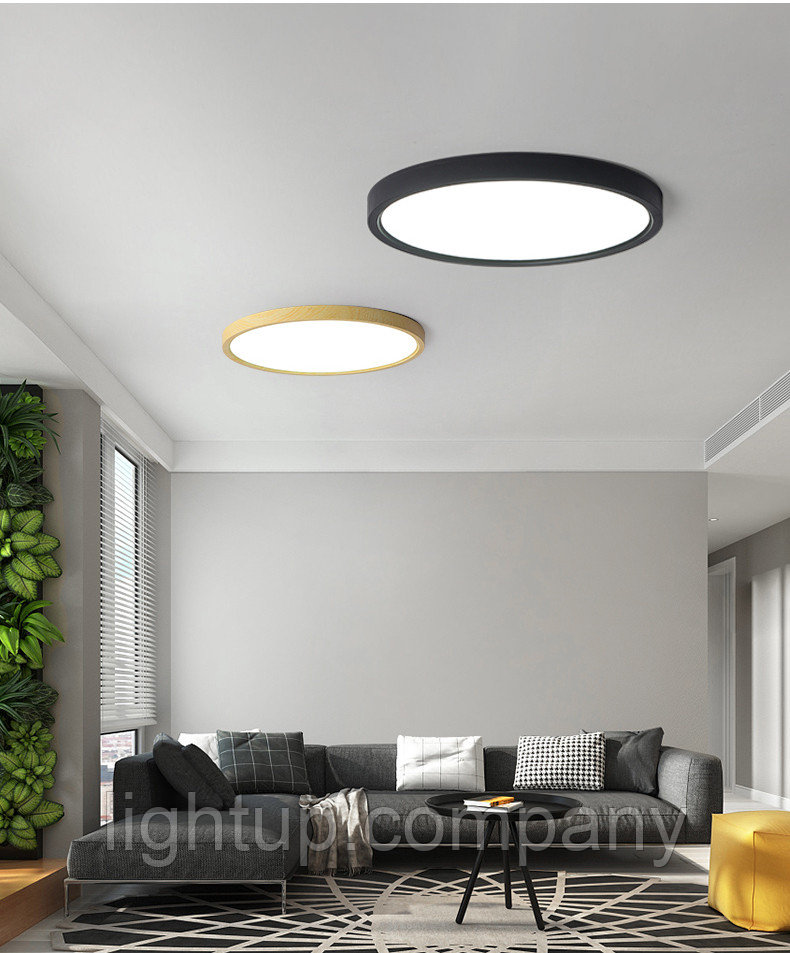 Потолочный Черный светильник 500 мм 50W 4000К / 6500K (накладной), фото 1