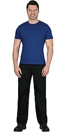 Футболка трикотажная синяя