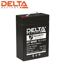 Аккумулятор Delta DT 6028 (6V / 3.3Ah | Длина, мм 66 | Ширина, мм 33 | Высота, мм 96)