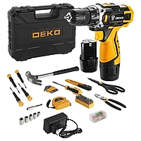 Аккумуляторная дрель-шуруповерт DEKO DKCD12FU-Li-Ion + набор инструментов 104шт. 063-4117