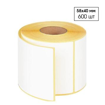 Термоэтикетки 58 х 40 мм (600 шт/рул)
