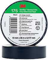 Изолента 3M Temflex 175 (Scotch 780), ПВХ цвет черный, 20 м х 19 мм