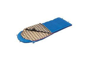 Спальный мешок BTrace Duvet левый серый/синий