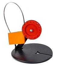 Жерлица ТК с угл.стойкой, катушка d85 цв. красный (индив.пакет)