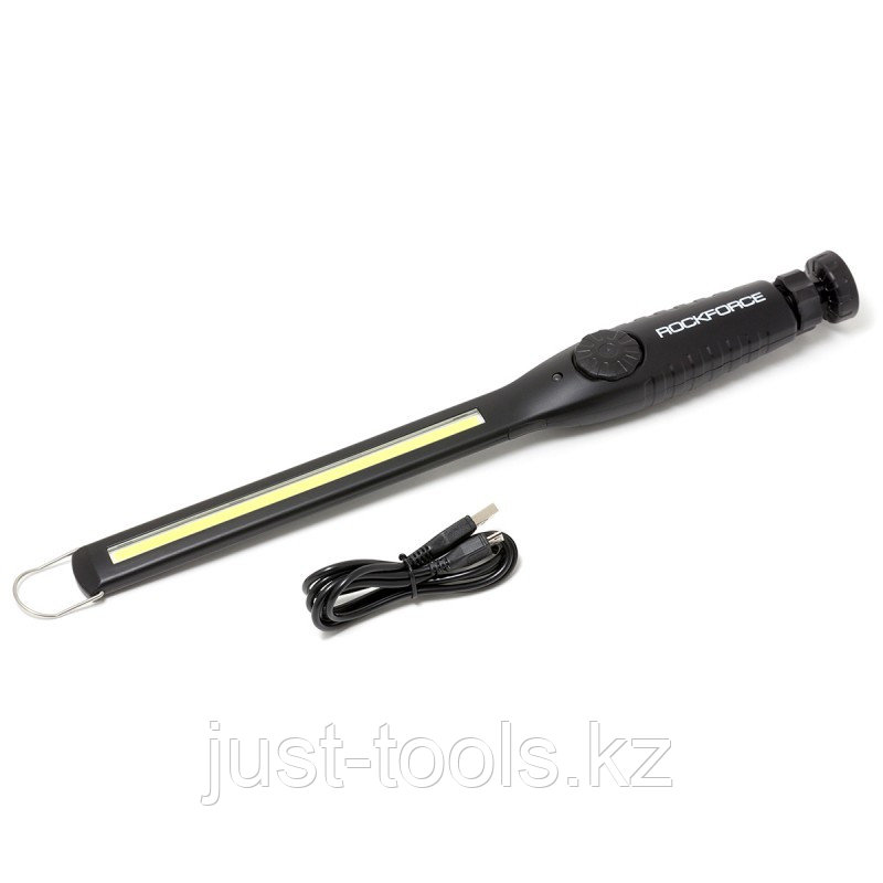 ROCKFORCE Лампа светодиодная аккумуляторная на магнитном шарнире с регулятором яркости(6W COB,410 Lumen,3.7V,2