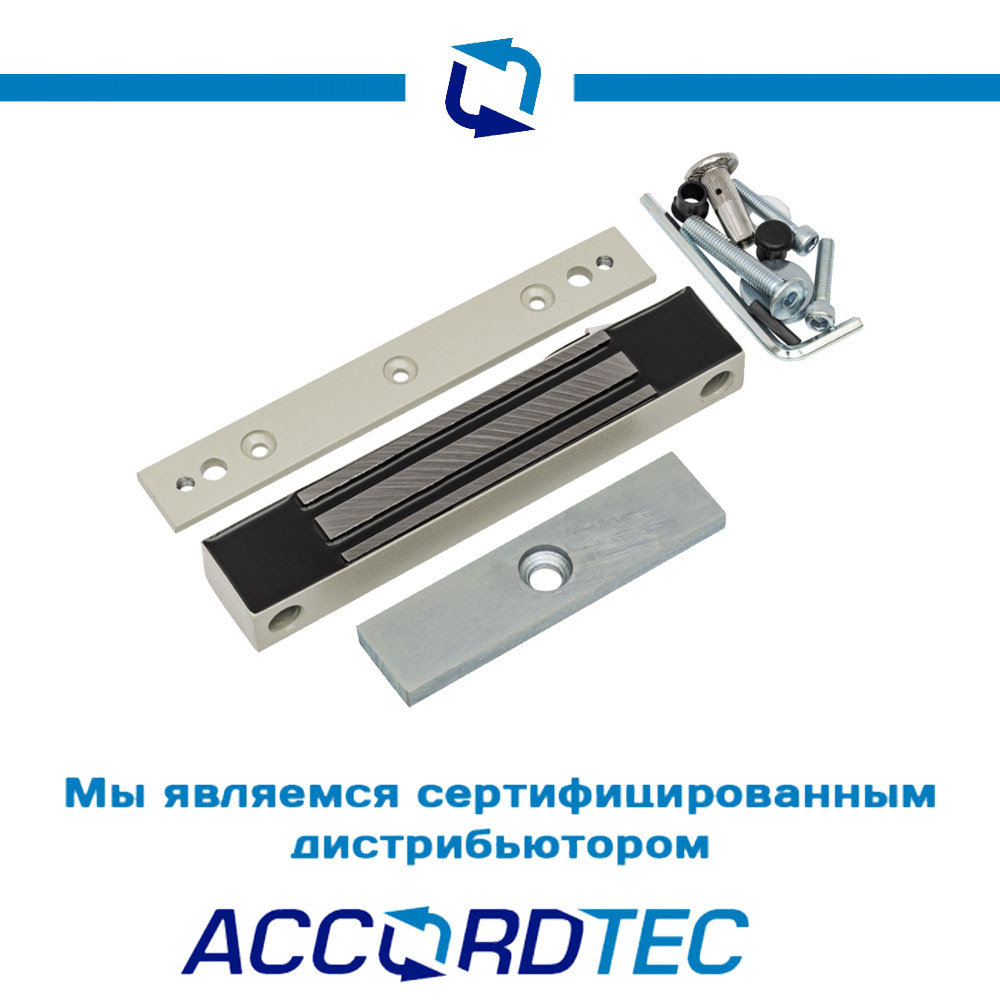 Электромагнитный замок AccordTec ML-100K с планкой