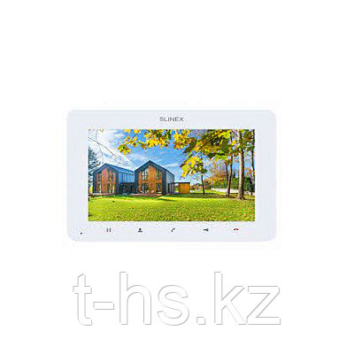 SLINEX SM-07 цвет белый. 7" Ультратонкий видеодомофон б/у