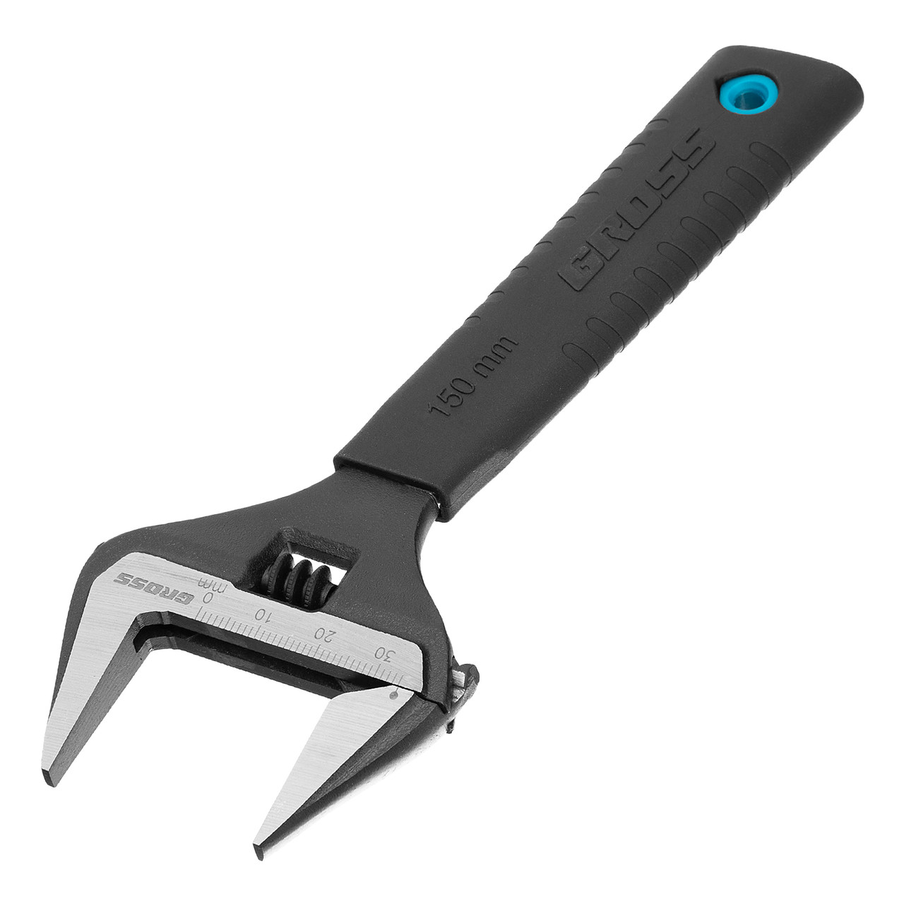 Ключ разводной, 150 мм, CrV, тонкие губки, защитные насадки Gross, фото 1