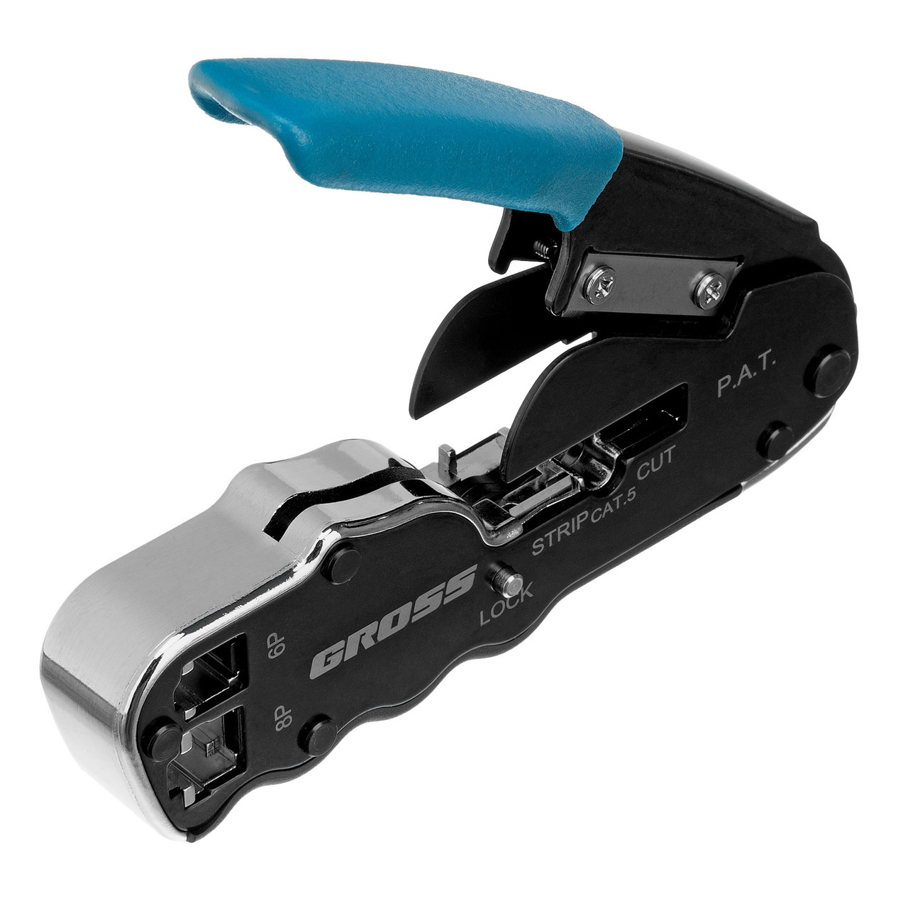 Клещи для обжима телефонных и компьютерных клемм RJ45, 8P и RJ11/12, 6P, компактный размер, CAT5 Gross, фото 1