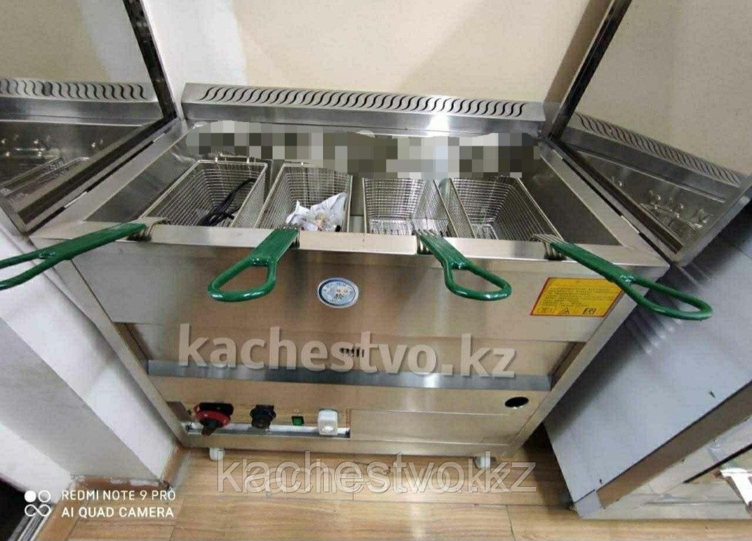 Фритюрница Газовая 40 литров - Чикен Аппарат (4 корзины от КФС в комплекте)