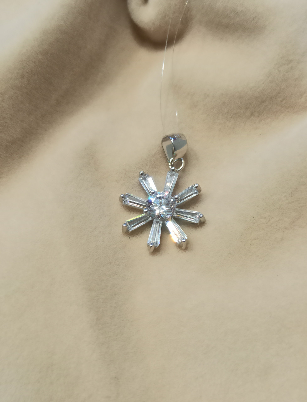 Подвеска / цирконий / 2,3*1,5 см ( пр. Абая 141 ), фото 1