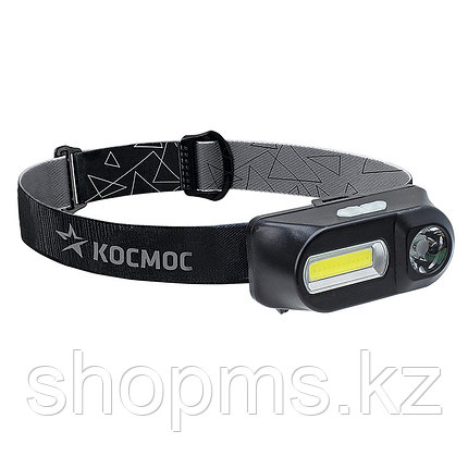 Фонарь светодиодный сменный аккум налобный 3Вт 180Лм Li-Ion1200mAh microUSB, KocH3WDLith(K-H3), (шт., фото 1