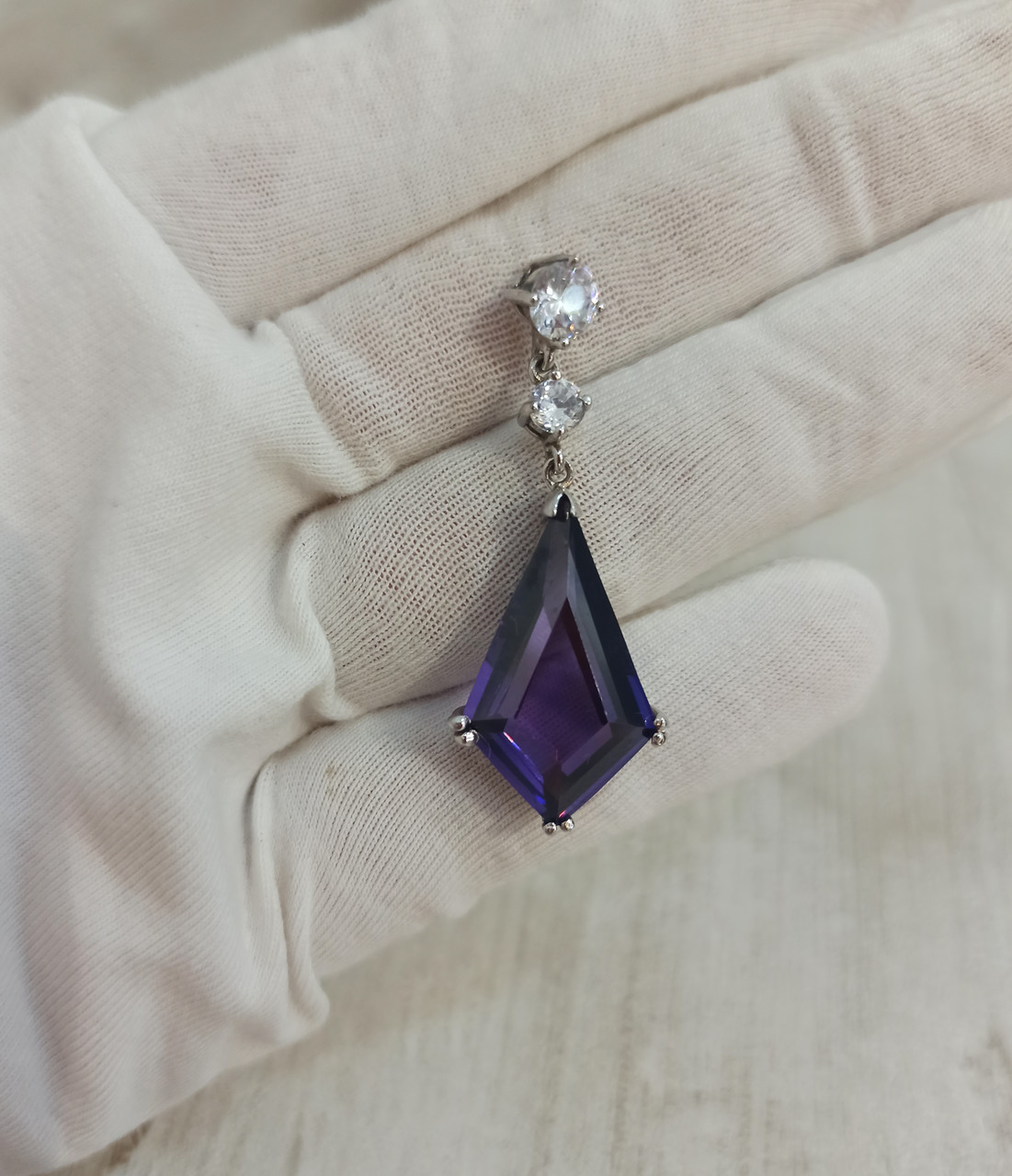 Подвеска / цирконий / 4,3*1,5 см ( пр. Абая 141 -14), фото 1