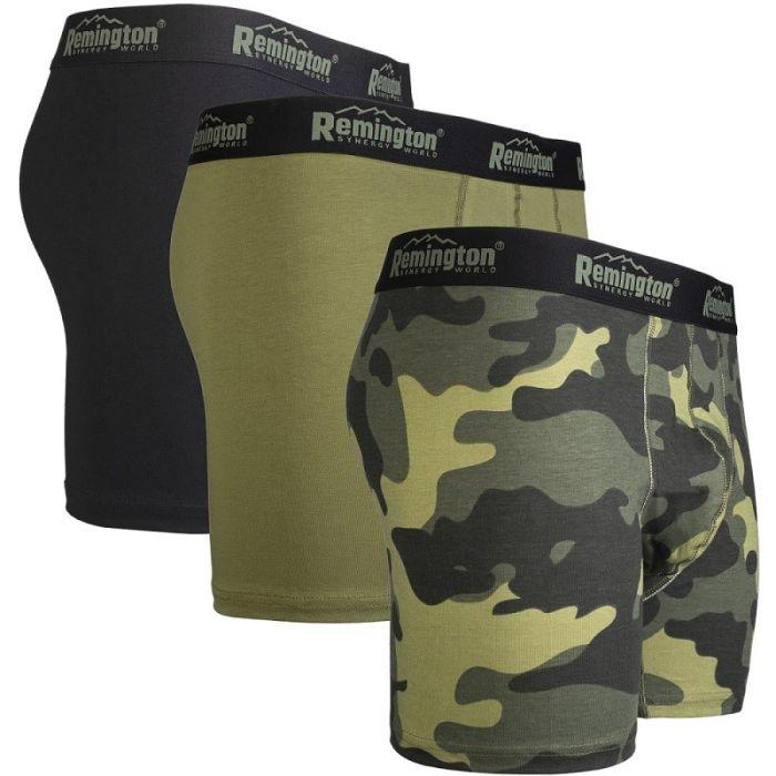 Трусы мужские боксеры Remington, набор 3 штуки микс зеленый 307, XL