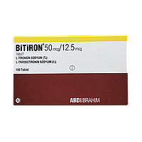 Битирон 50 мкг, 100 табл БИТИРОН 50 МКГ BITIRON 50 MCG/12.5 MCG