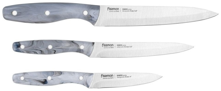 2702 FISSMAN Набор ножей ROMERO (гастрономический 16см/ универсальный 13,5см/ овощной 10см)
