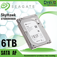 Жесткий диск HDD 6 TB Seagate SkyHawk (ST6000VX008), 3.5", 256 MB, SATA III
